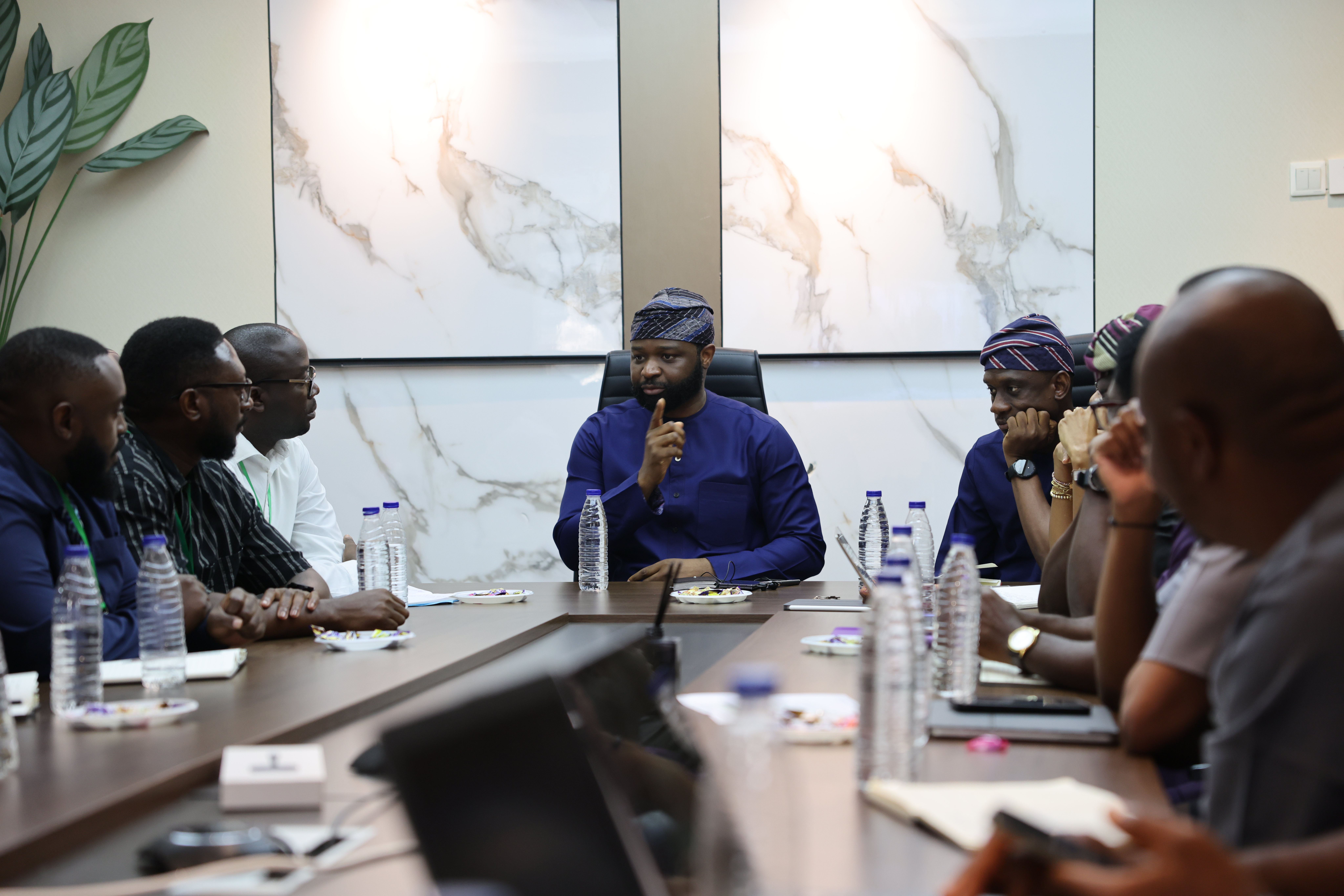 Mr. Olufemi Akinyelure, Head of the Nigeria Electrification Programme, REA, addresses the REA Zambia delegation