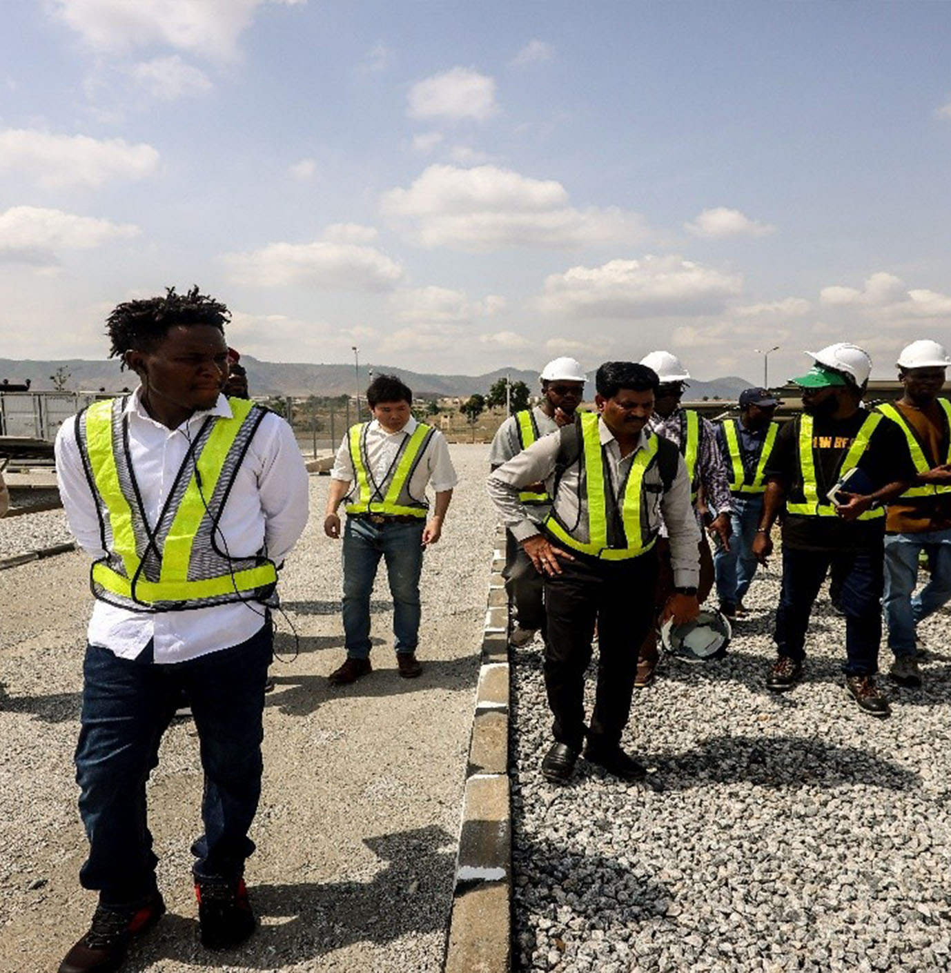 The NEP-AfDB project implementation team...