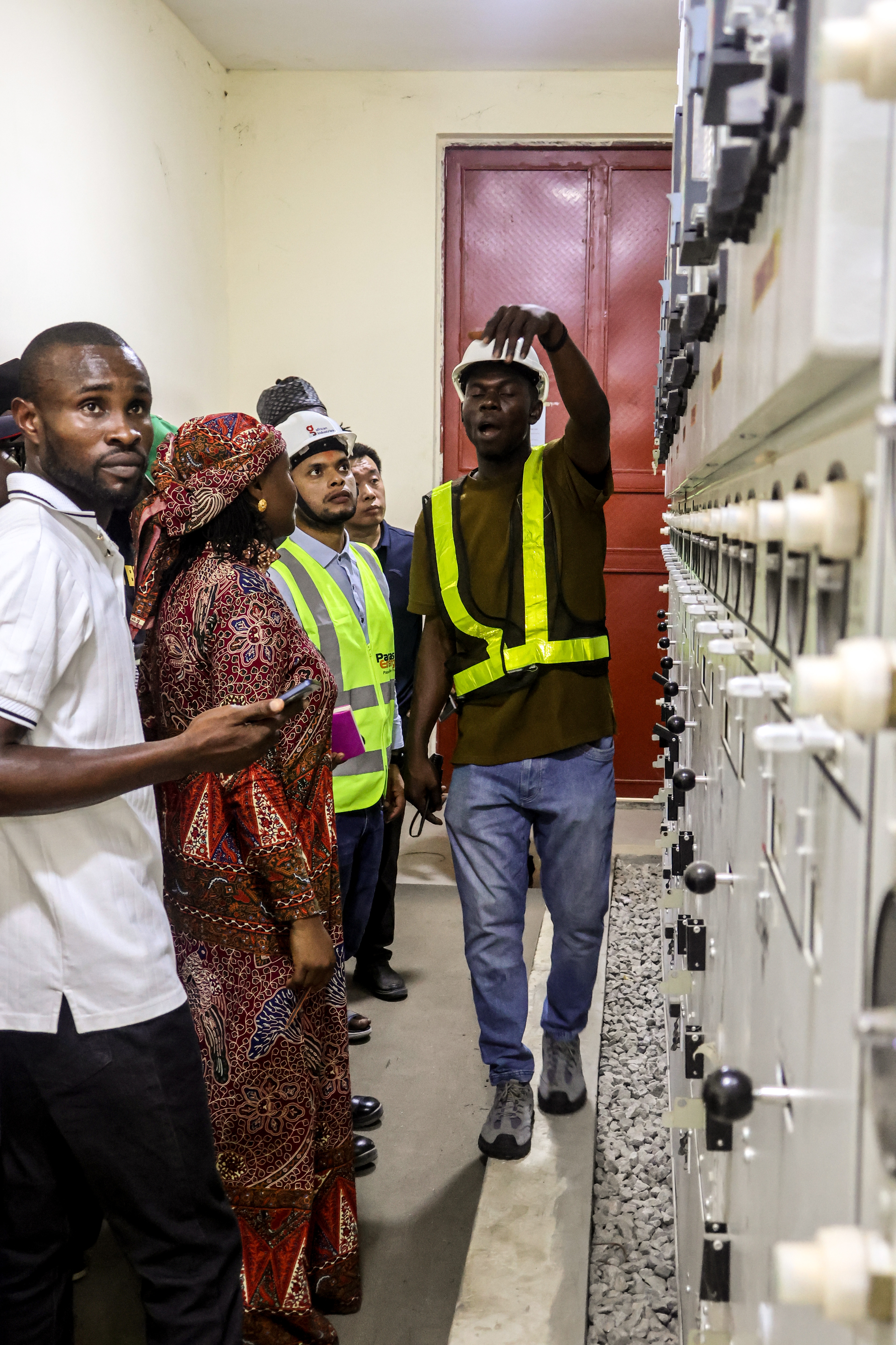Renewable energy developers gain technical insights in the control room of a 3.3MW hybrid solar plant during an inspection to support high-standard interconnected mini-grid deployment across Nigeria.