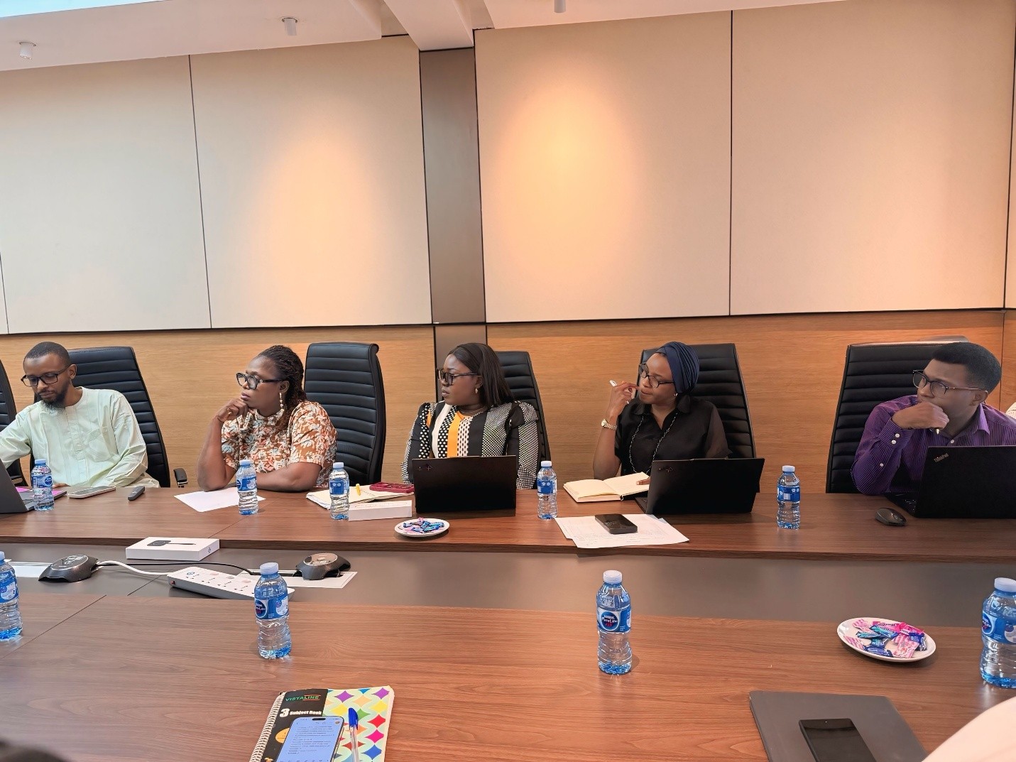 The NEP-AfDB project implementation team...