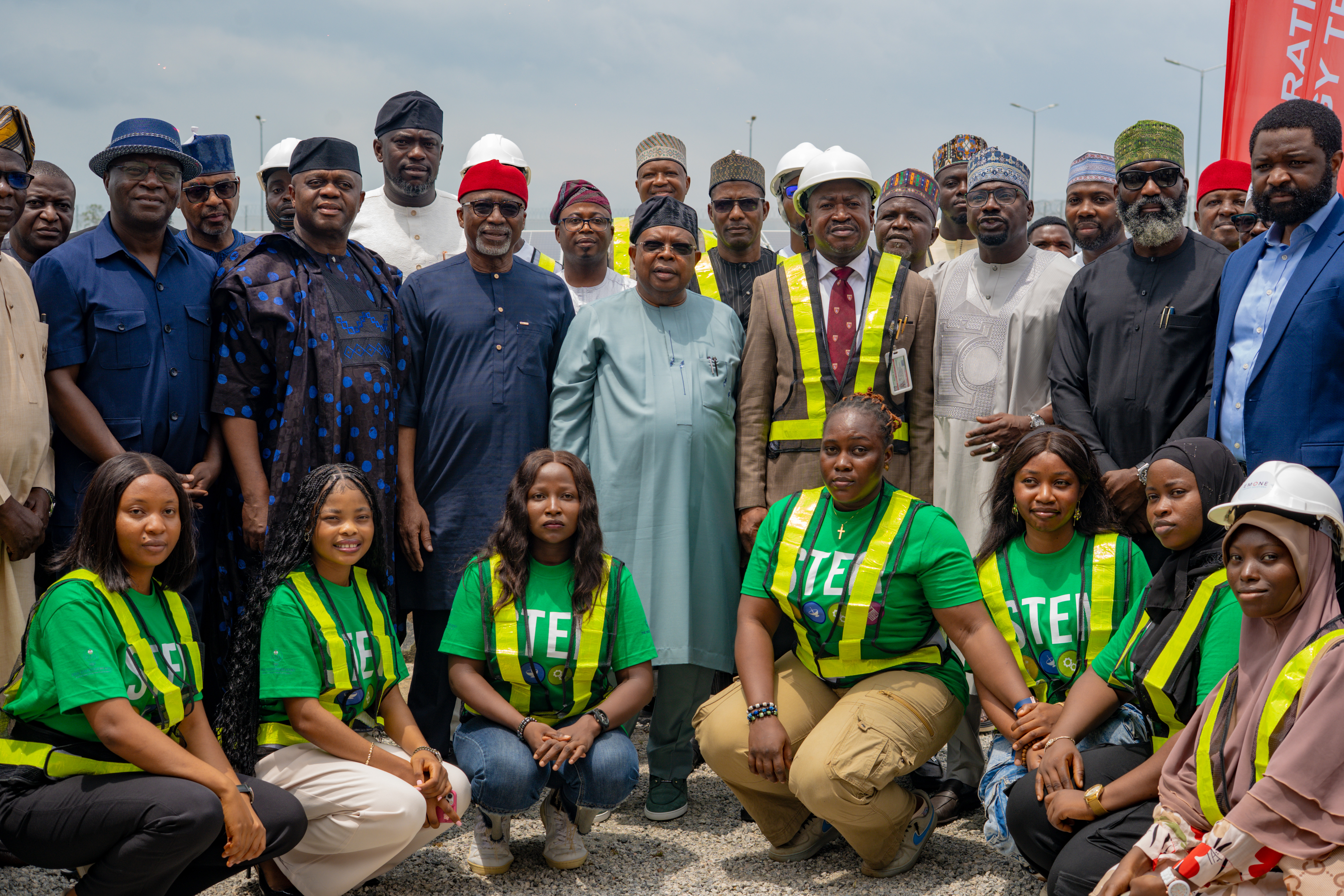 Figure 9 Group photograph during the commissioning of the 3MW Solar Hybrid Power Project under the Energizing Education Programme Phase II at Yakubu Gowon University on 16 September 2026.